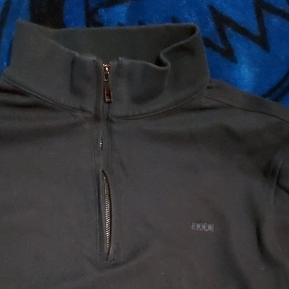 Premium Quarter Zip Sweater / Jacket Bt Pooll Park. Sz L High End Turkey Brand